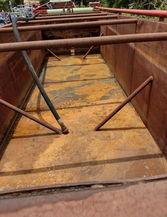 Used 250BBL Open Top Frac Tanks – Corrugated Steel, V-bottom, Used Basic Refurb