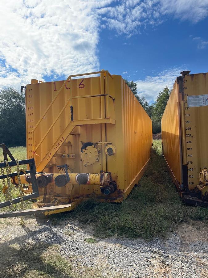 Used 500BBL Frac Tanks- 43x8.5x11, Corrugated Steel, V-bottom, Used Basic Refurb