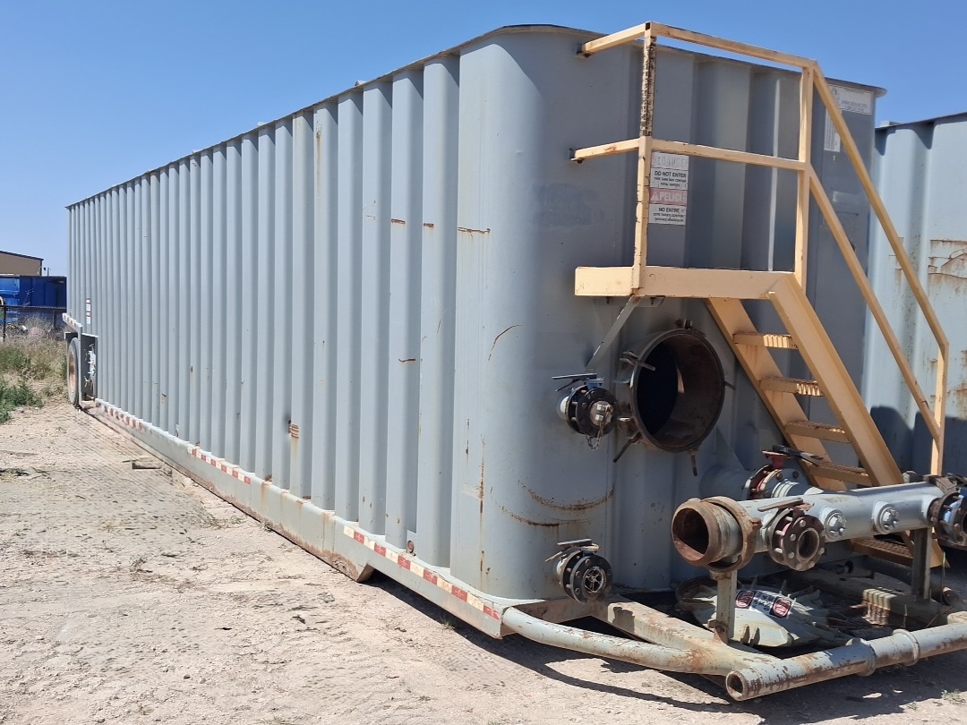 Used Dragon 500BBL Frac Tanks- 43x8.5x11, Corrugated Steel, V-bottom, Used Basic Refurb 2008