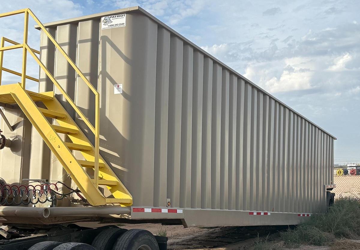 Used 500BBL Open Top Frac Tanks – Corrugated Steel, V-bottom, Full Refurb 