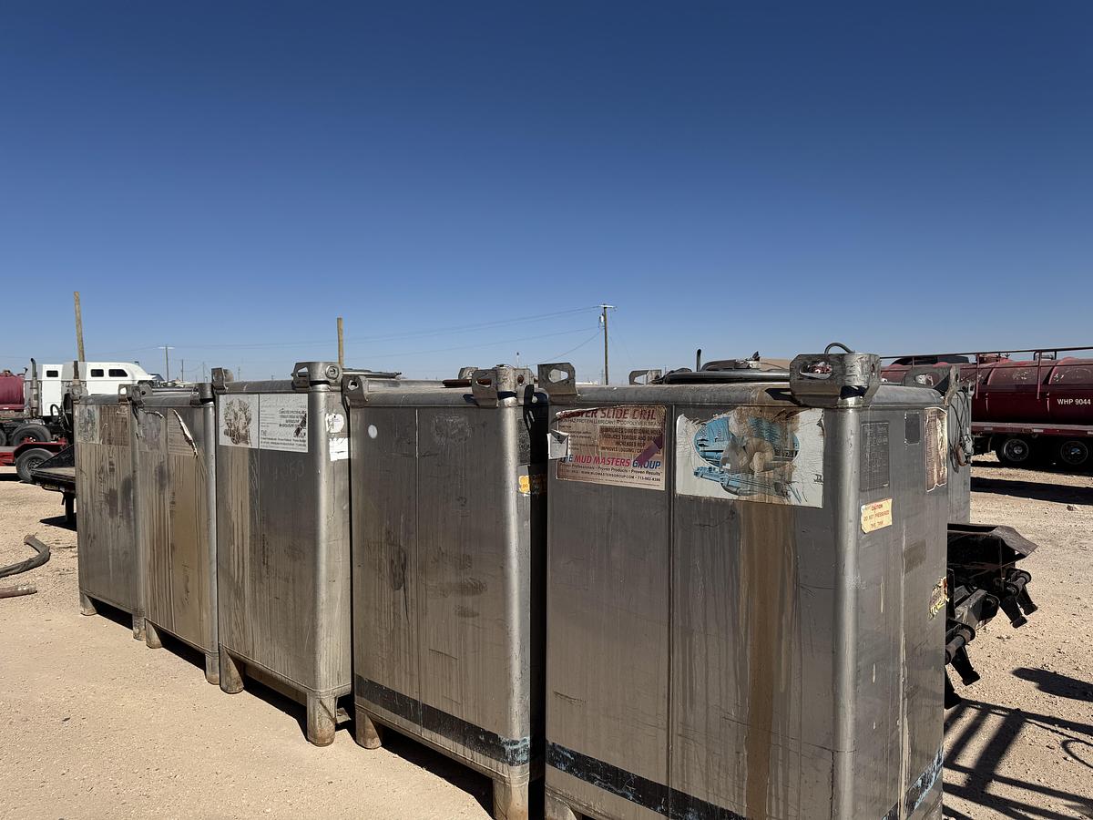 Used 2017 IBC HOOVER 550 Gallon Stainless Steel Totes