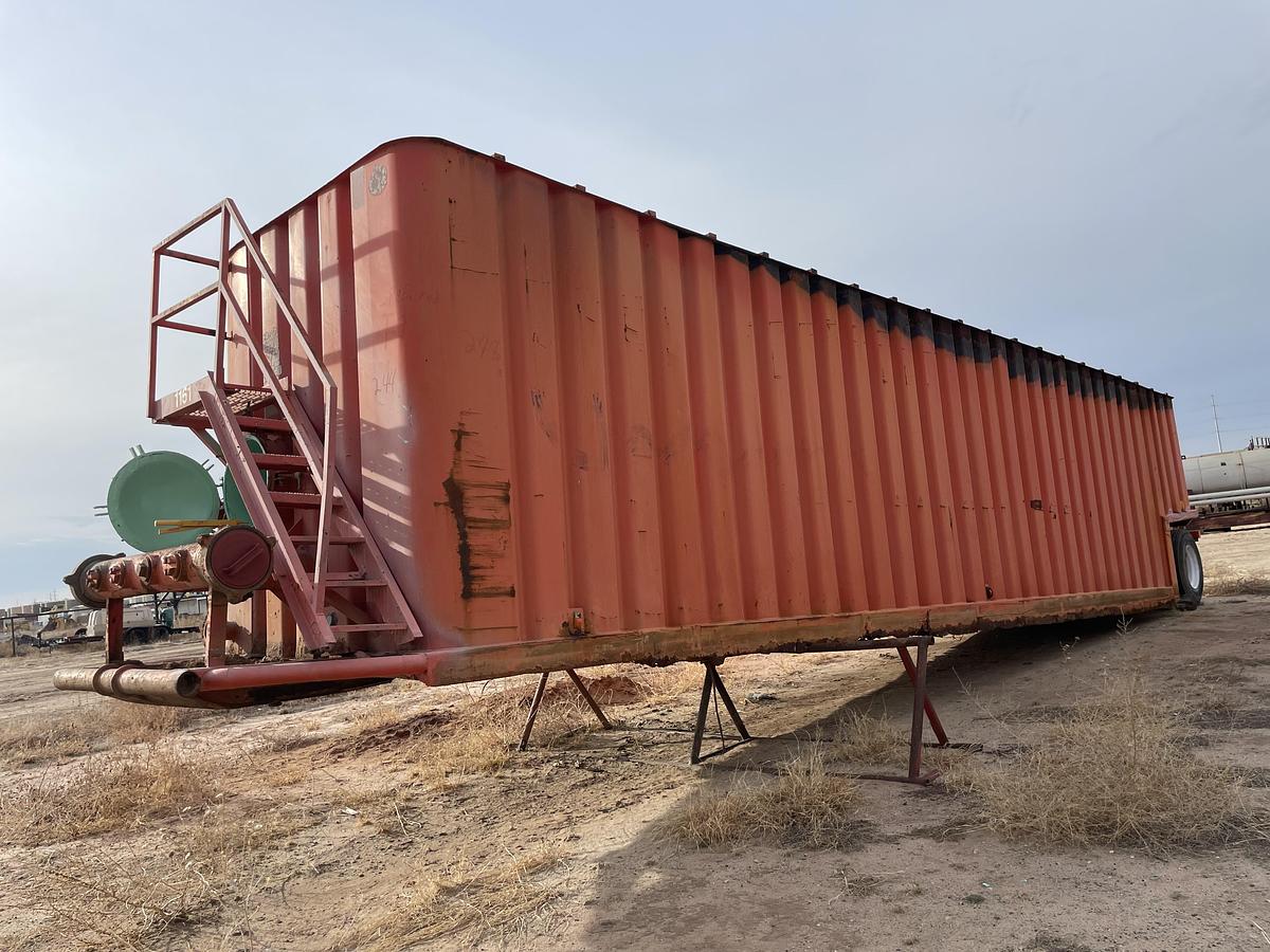 Used 500BBL Frac Tanks- 43x8.5x11, Corrugated Steel, V-bottom, Used Basic Refurb