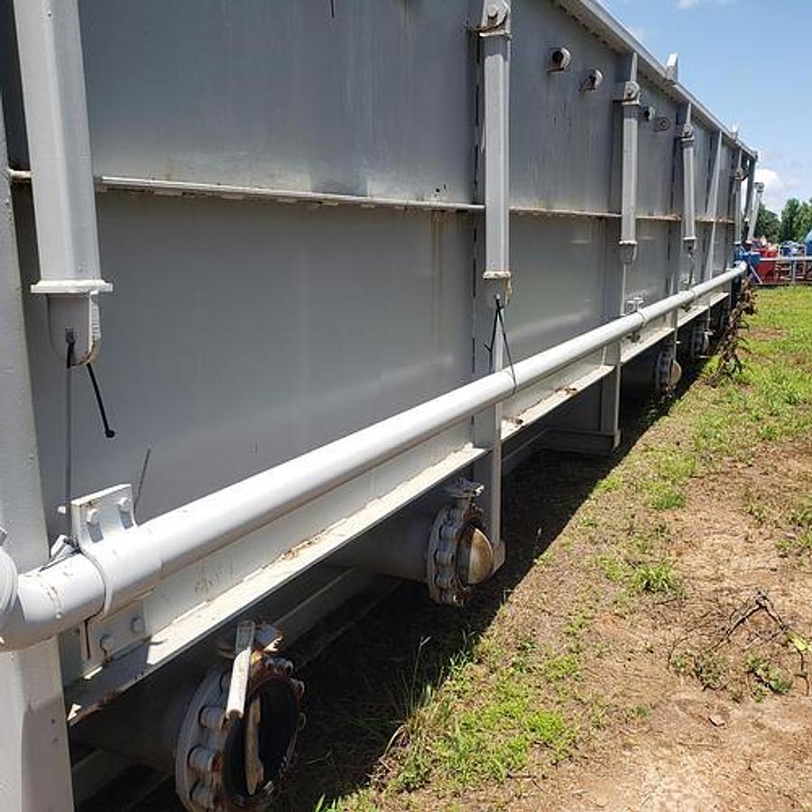 Used 500BBL Mix Tank - Round Bottom, Skidded, Dual Agitators, Pumps Included, Like New