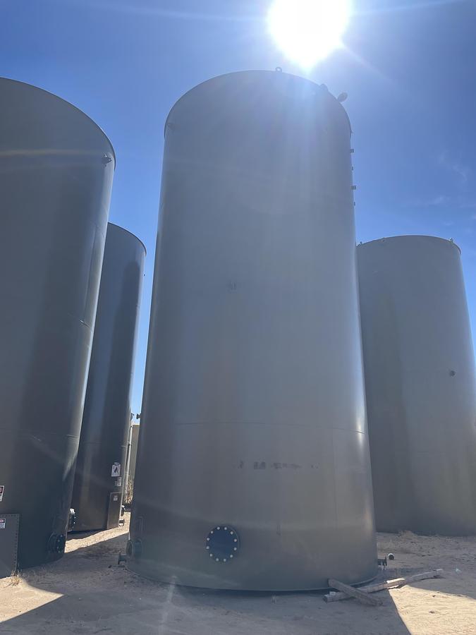 Used Azteca Fabrication 1000BBL Vertical Storage Tanks – 21’6” x 16’, Carbon Steel, Flat Bottom, Used Basic Refurb, 2022
