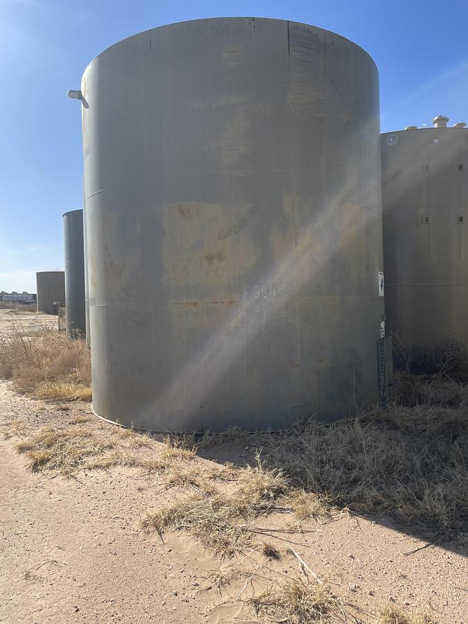 Used Permian Tank 500BBL Vertical Storage Tanks – 15’6” x 16’, Carbon Steel, Flat Bottom, Used Basic Refurb, 2014