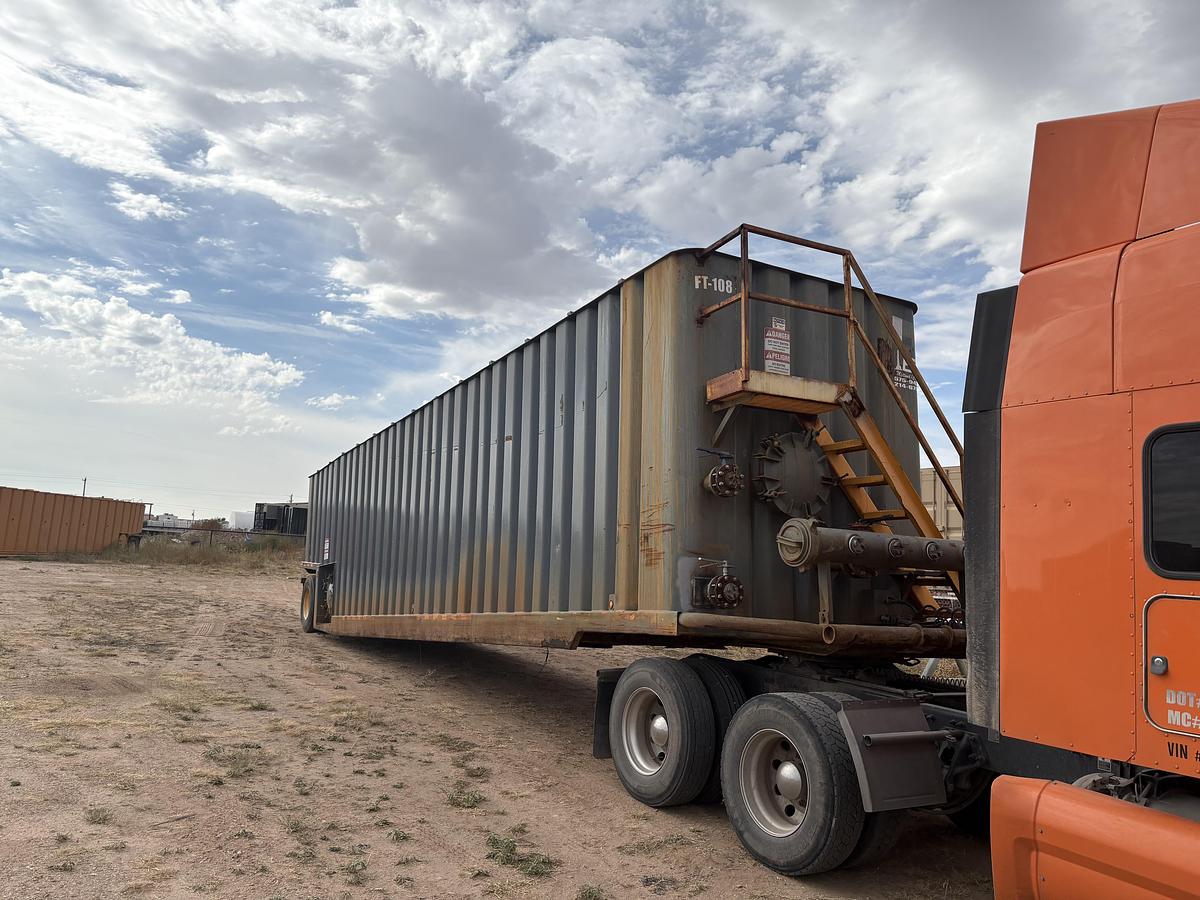 Used 500BBL Frac Tanks- 43x8.5x11, Corrugated Steel, V-bottom, Used Basic Refurb 