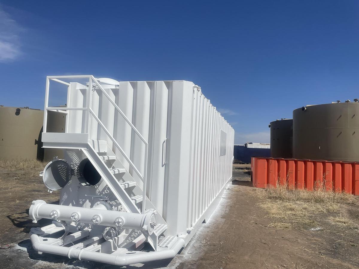 Refurbished  500BBL Frac Tanks- 43x8.5x11, Corrugated Steel, V-bottom, Full Refurb