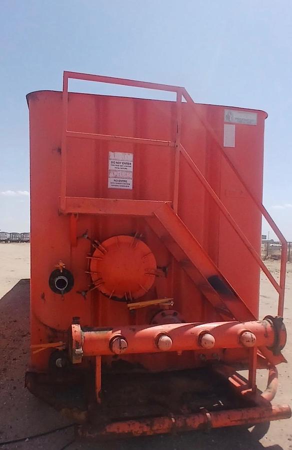 Used 500BBL Frac Tanks- 43x8.5x11, Corrugated Steel, V-bottom, Used Basic Refurb