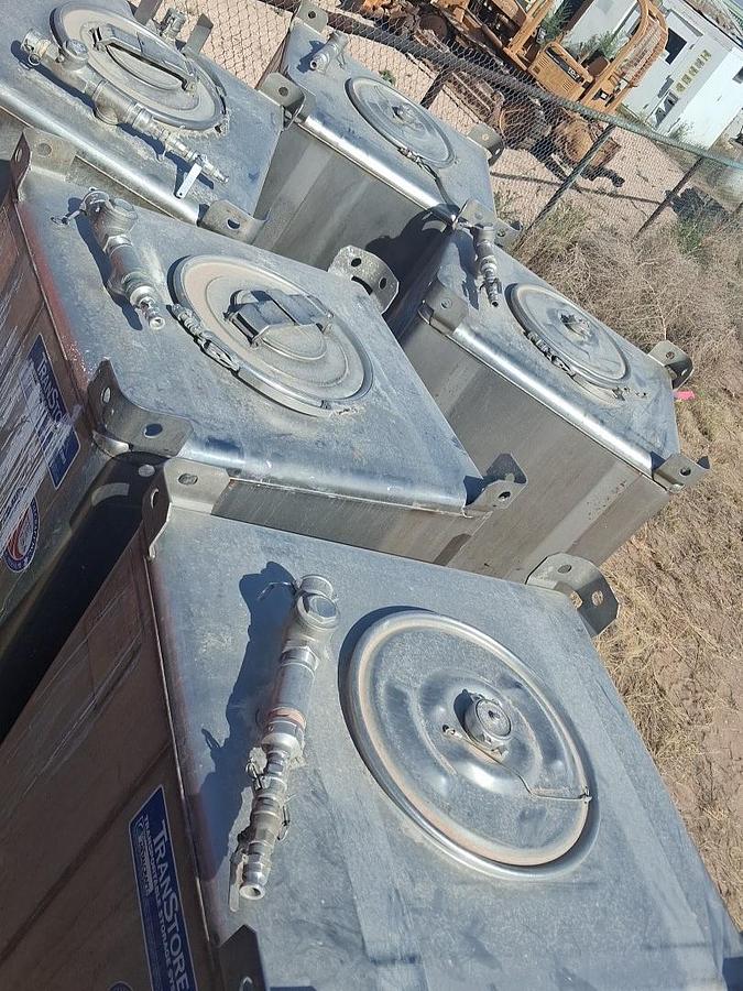 Used 2016 TranStore 550 Gallon Stainless Steel Totes