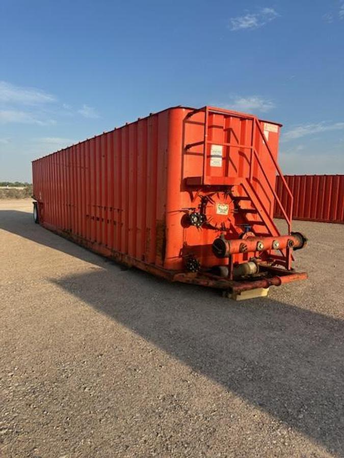 Used 500BBL Frac Tanks- 43x8.5x11, Corrugated Steel, V-bottom, Used Basic Refurb
