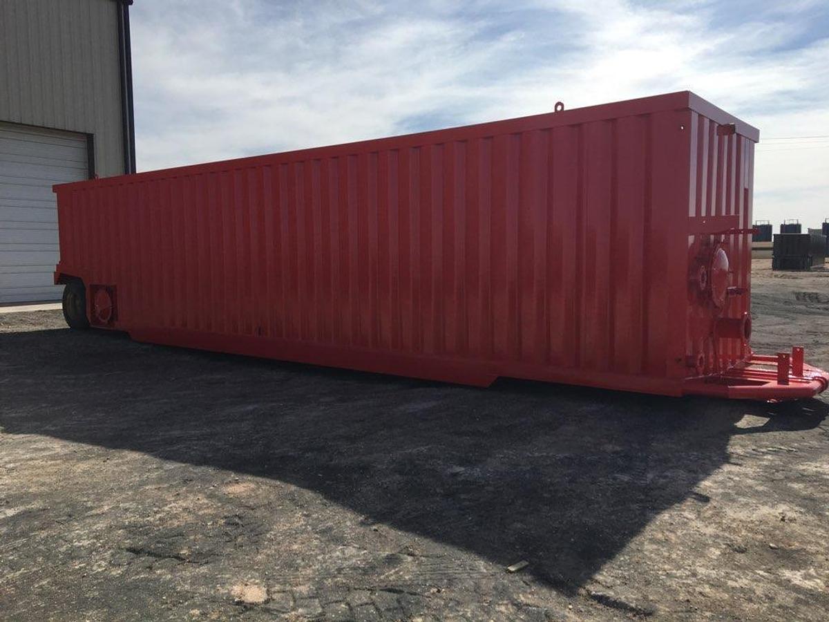Refurbished 500BBL Frac Tanks- 43x8.5x11, Corrugated Steel, V-bottom, Full Refurb