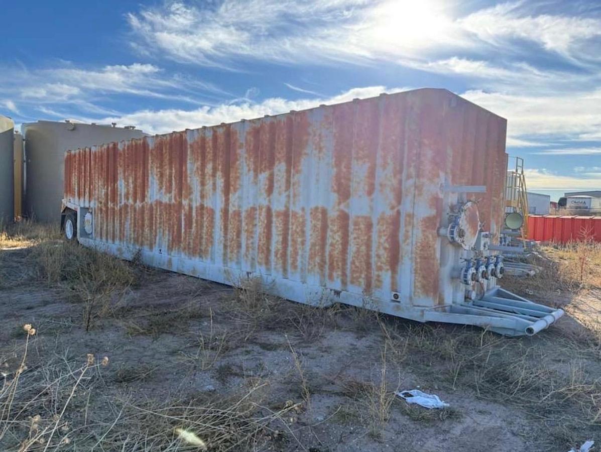 Used 500BBL Frac Tanks- 43x8.5x11, Corrugated Steel, V-bottom, Used Basic Refurb