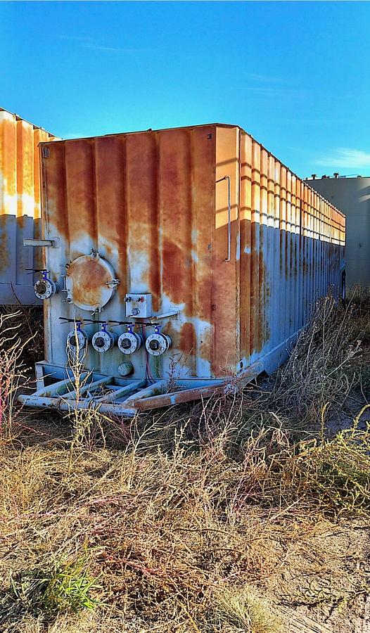 Used 500BBL Frac Tanks- 43x8.5x11, Corrugated Steel, V-bottom, Used Basic Refurb