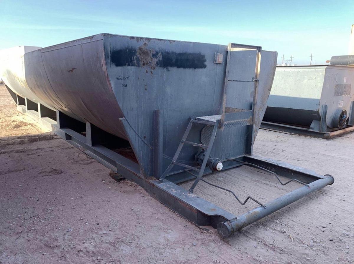 Used 450BBL Open Top Tanks – Skidded, Round Bottom, Used Basic Refurb