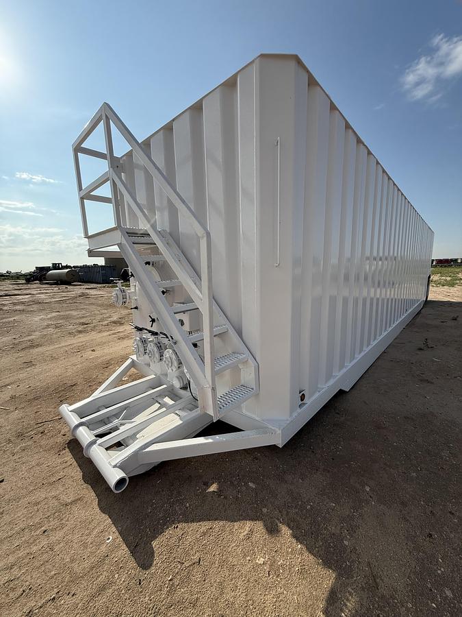 Refurbished 500BBL Frac Tanks- 43x8.5x11, Corrugated Steel, V-bottom, Full Refurb