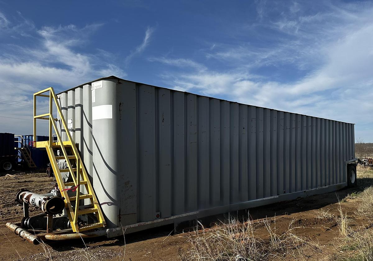 Used 500BBL Frac Tanks- 43x8.5x11, Corrugated Steel, V-bottom, Used Basic Refurb
