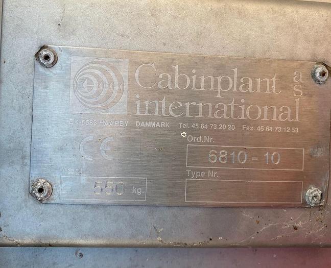 Used 1995 Cabinplant Rotating Flotation Filter / Washer