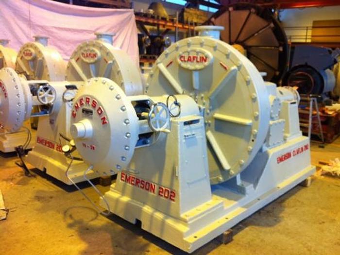 Used EMERSON CLAFLIN 202 CONICAL REFINER 250 KW (335 HP) 50-200 TPD