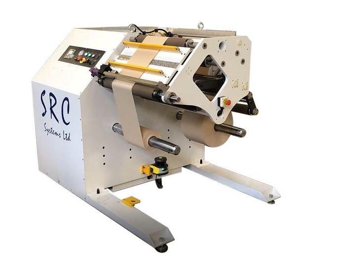 Used 24" (600MM) NEW SRC SYSTEMS 606 DOCTOR REVERSABLE SLITTER REWINDER