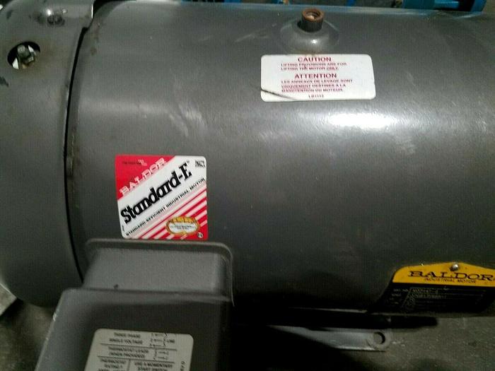 Used Baldor 10 Hp Electric Motor 575 Volts 3 Phase 215T Frame 1760 RPM