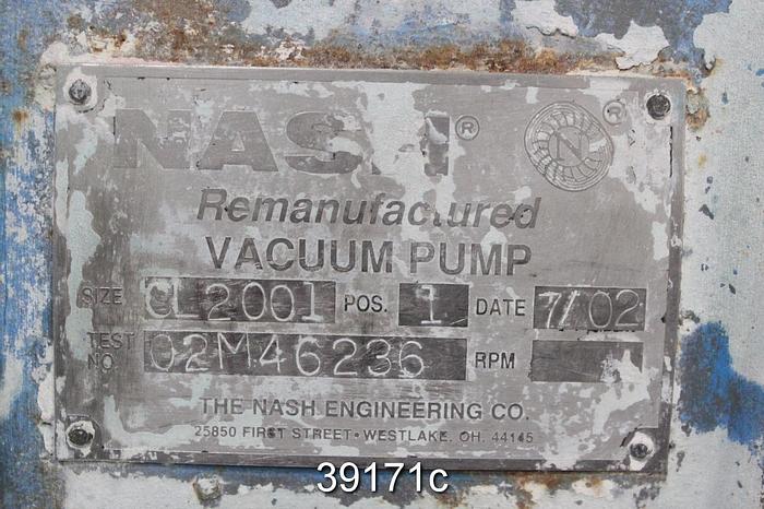 Used Nash CL2001 Vacuum Pump #39171