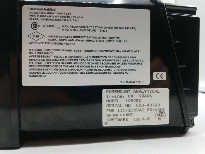 Used Rosemount Model 1054B