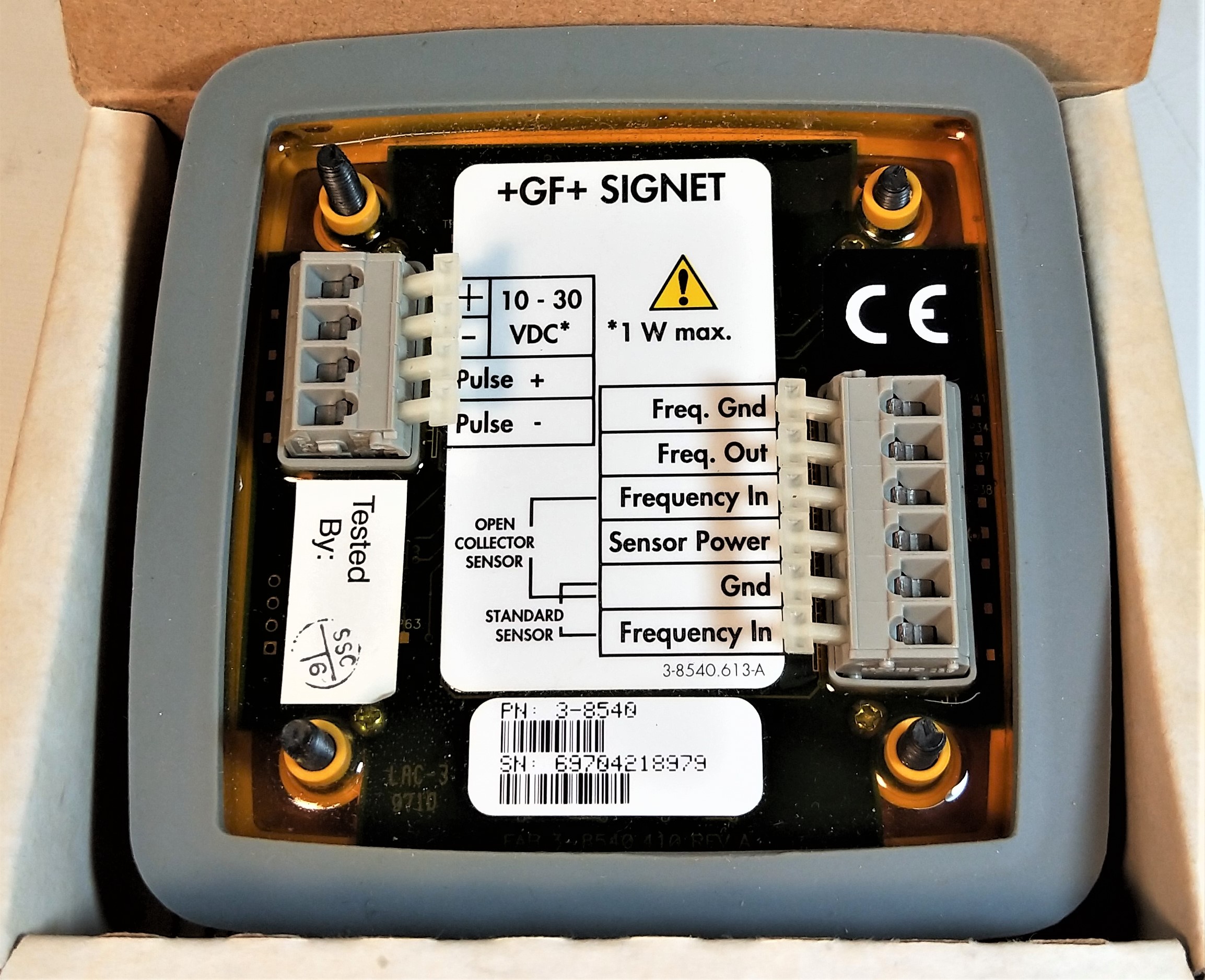 New Open Box (1500) GF Signet 3-8540 Pump Pulser Flow Transmitter