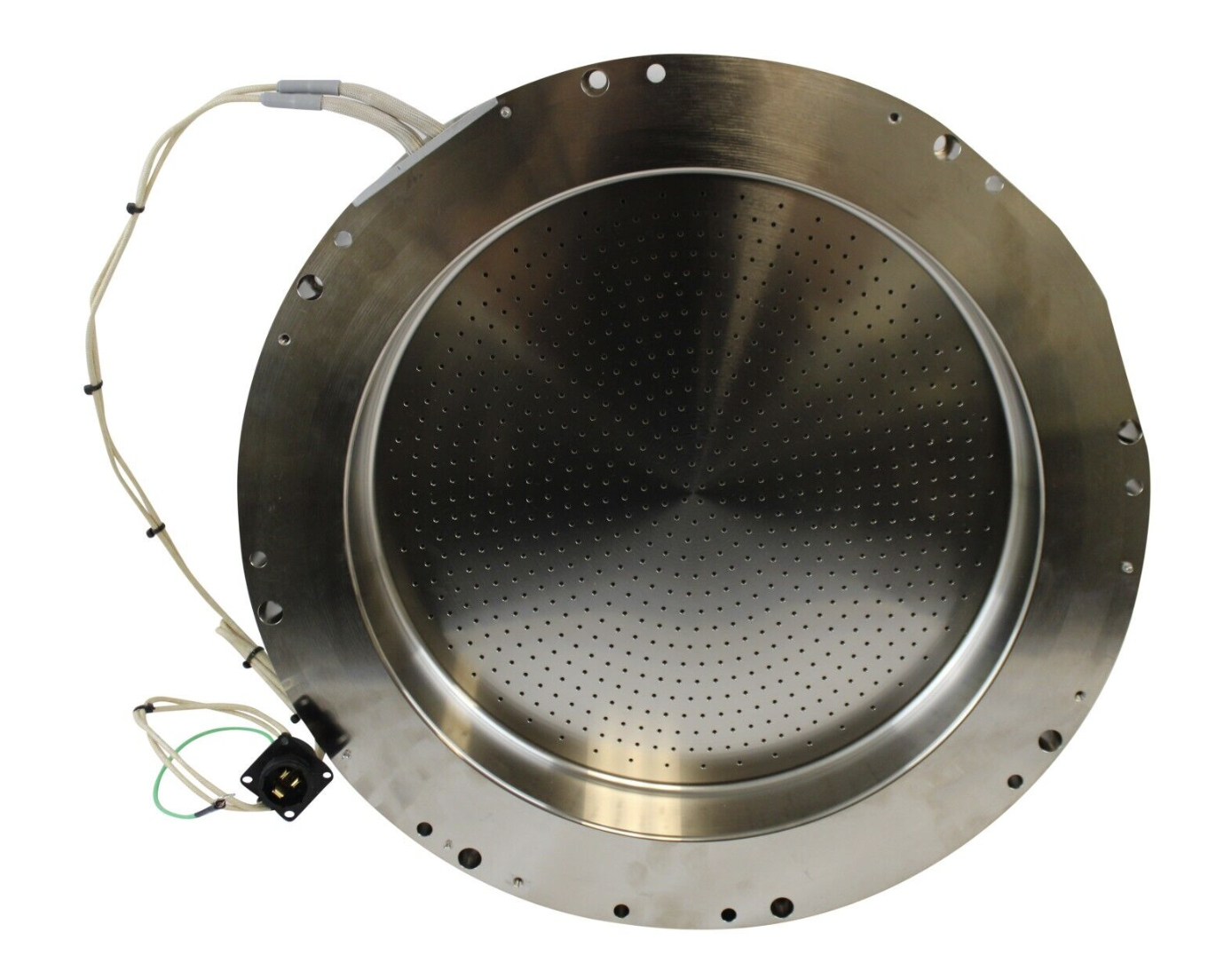 Used AMAT APPLIED MATERIALS 0041-61155 SHOWERHEAD SICONI XTRA ROW TIGHT TOL ENP REV03