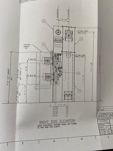 Used 2006 Wheelabrator WMT-60  Table top