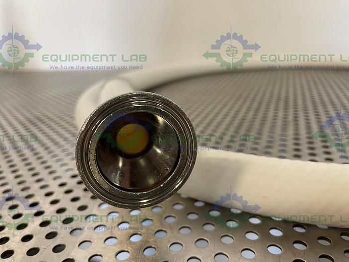 Used Sani-Tech  STHT-R-HD-0750 144" Silicone Hose w/ 1 1/2" Sanitary Fitting