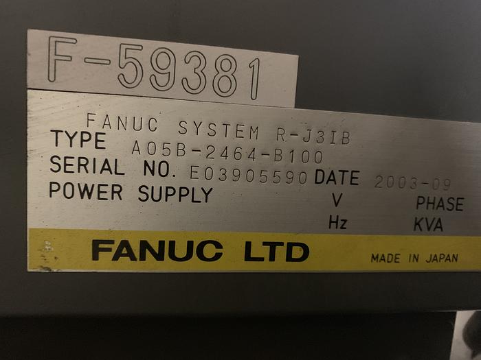 Used FANUC M410iB/160 PALLETIZING ROBOT WITH RJ3iB CONTROLLER 160KG X 3140 MM REACH