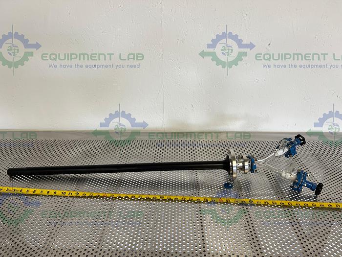 Used Buchi  AG Katalog 8801 Y Shaped Glass w/ 2 Valves