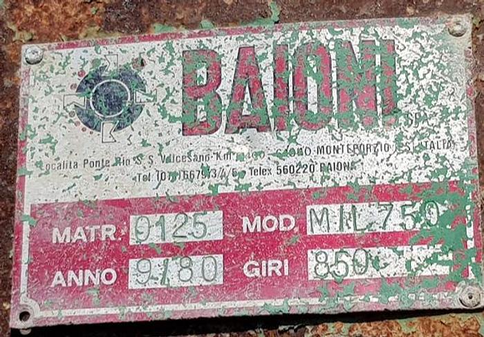 Usato Mulino a martelli, 1980 BAIONI  MILL 750