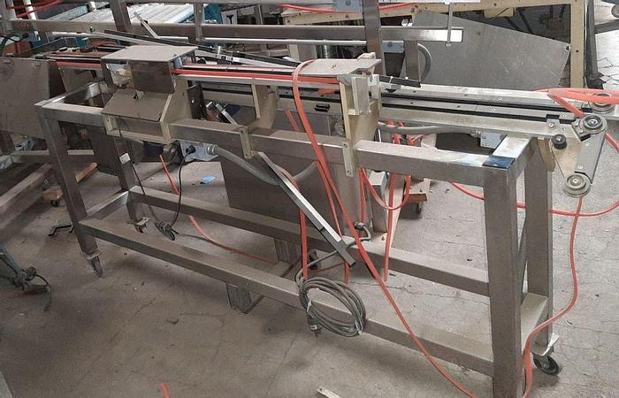Used Conveyor, Belt, 0.4375" x 16', S/st, Syringe Insp, Gripper, #C738218