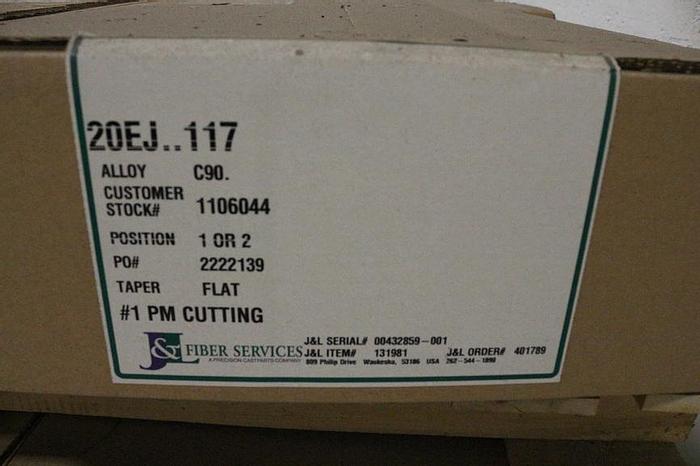 Unused Beloit DD4000 Refiner 20" Diameter Disc Plate Set #32355