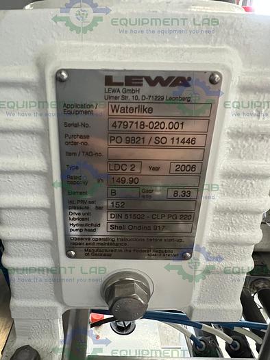 Used Varian Chromatography Control Skid w/ 2.4 HP Dual Head Pump, 2.4 HP Heat Pumps