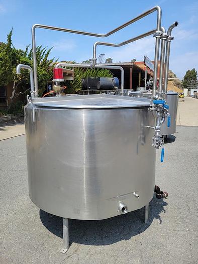 Used Tank, 500 Gallon, S/st, Jkt, Agit, Mojonnier #C744154