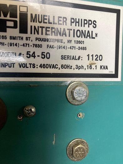 Used MPI INJECTION EQUIPMENT 54-50 Wax Press