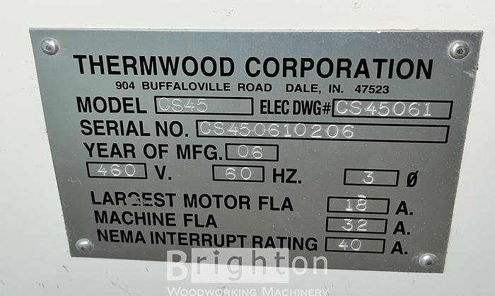 Used 2007 Thermwood CS45 Used flat table CNC #BM2359