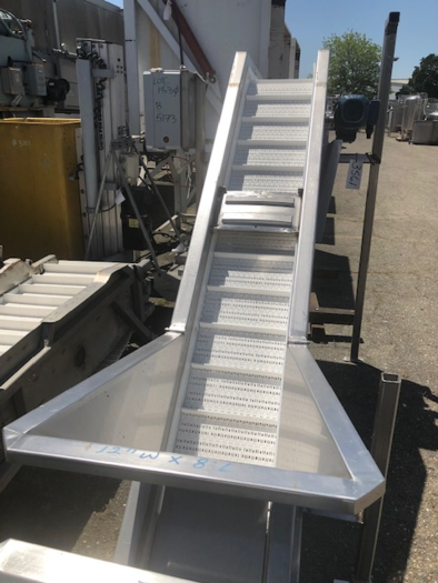 Used Intralox Flighted Belt Elevator