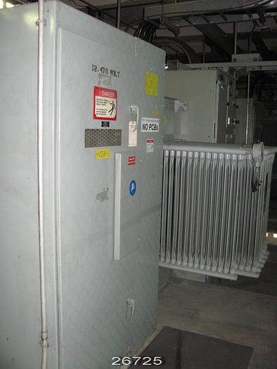 Used Westinghouse Transformer, 1000 Kva, 12,470 Primary Voltage, 480 Secondary Voltage #26725