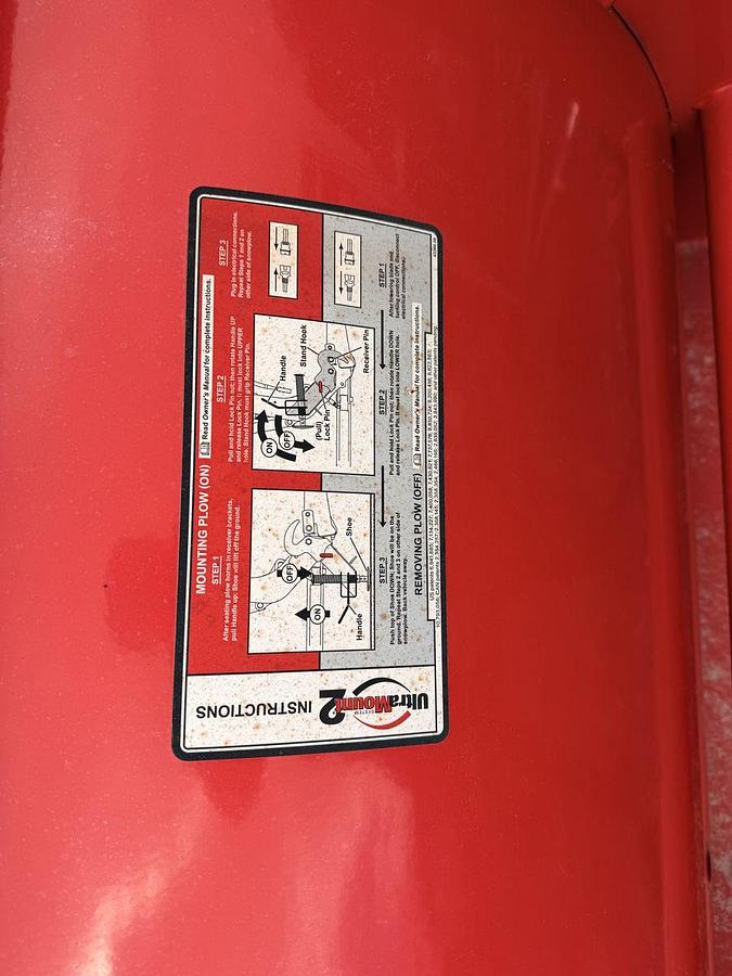 Used Western Pro Plus Ultra Finish Snow Plow – 8' Blade