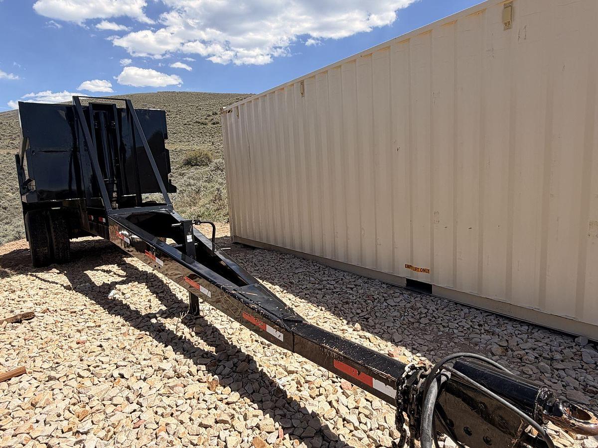 Used Custom dual axle pup hydraulic dump trailer