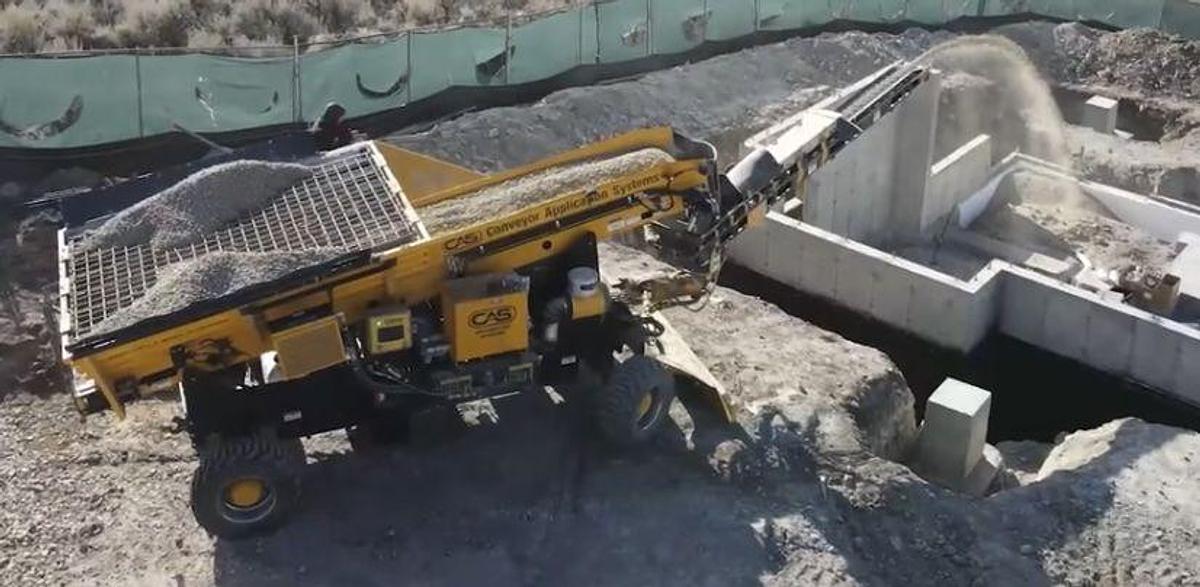 2018 CAS Conveyor Application Systems AT7 Slinger & conveyor