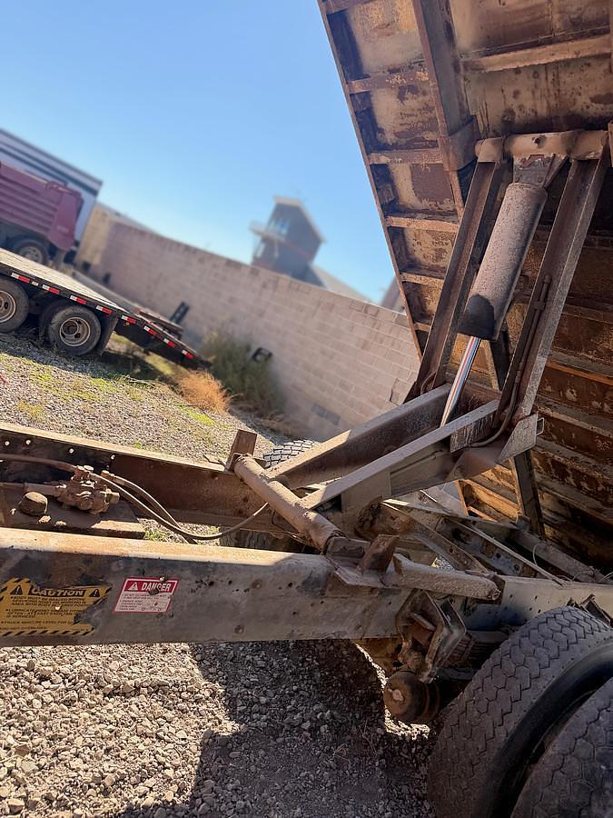 Used 1990 International 8300 Eagle Flatbed Dump Truck, Stake Body. flatbed
