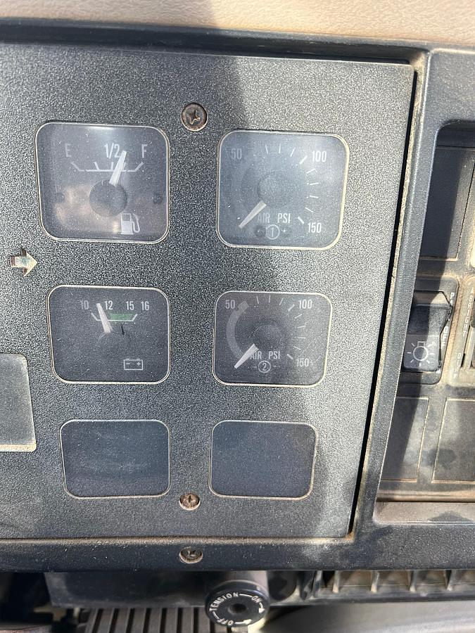 Used 1990 International 8300 Eagle Flatbed Dump Truck, Stake Body. flatbed