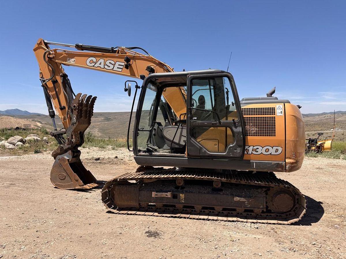 Used 2020 Case CX130D Excavator, LOW HOURS. ***TONS OF ATTACHMENTS INCLUDED*** and Hydraulic Thumb, 2,084.5 hrs, Isuzu turbodiesel
