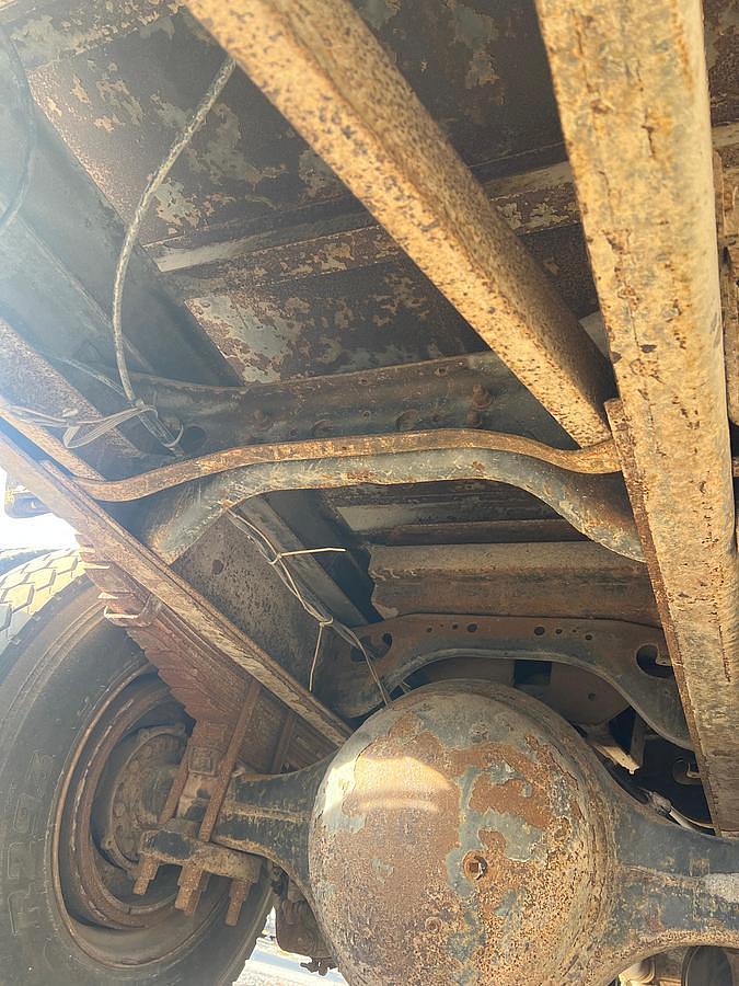 Used 1990 International 8300 Eagle Flatbed Dump Truck, Stake Body. flatbed