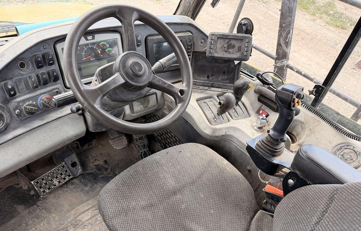 Used Caterpillar 740B, articulated dump truck with KTec Scraper