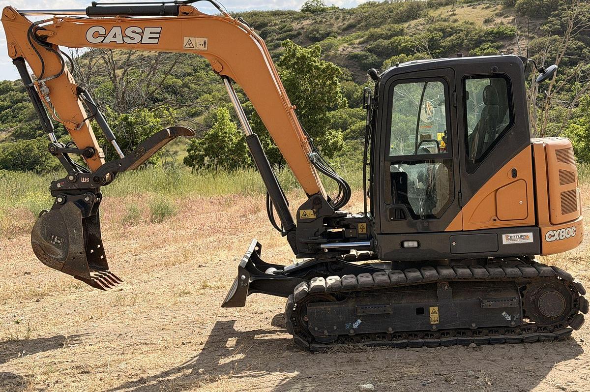 Used Case Midi Excavator Cx80C LOW HOURS 957 hrs
